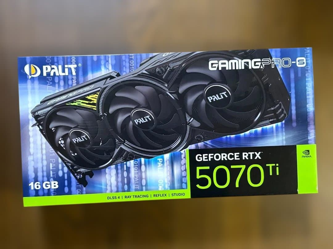 （新品未使用 領収書つき）Palit GeForce RTX 5070 Ti