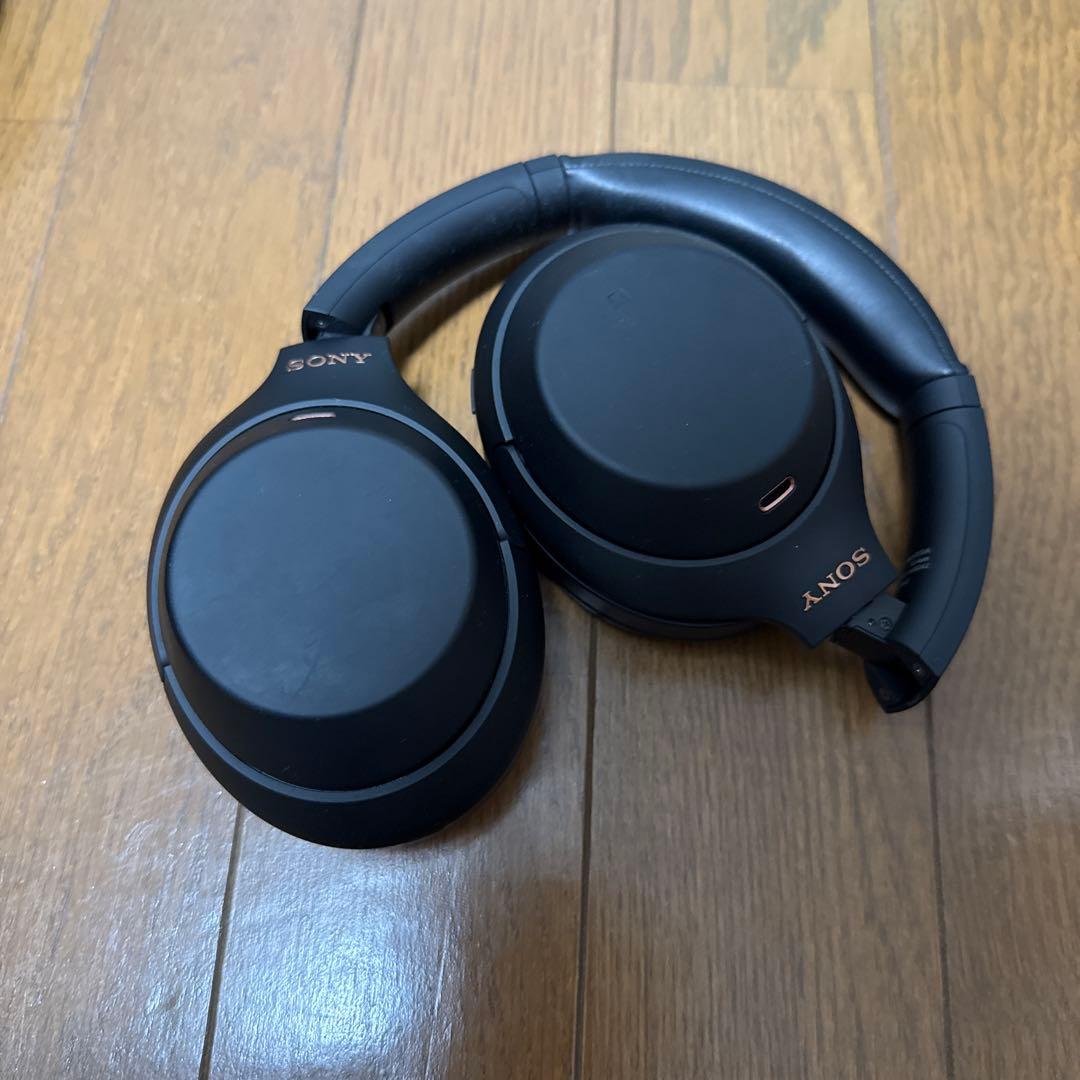 SONY ワイヤレスヘッドホン ブラック 収納ケース付き ジャンク