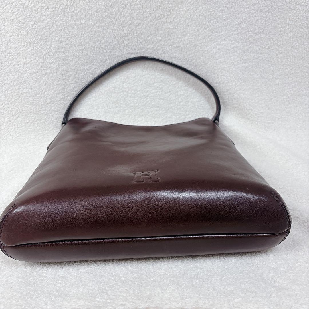 【美品】HIROFU ブラウン レザー ショルダーバッグ