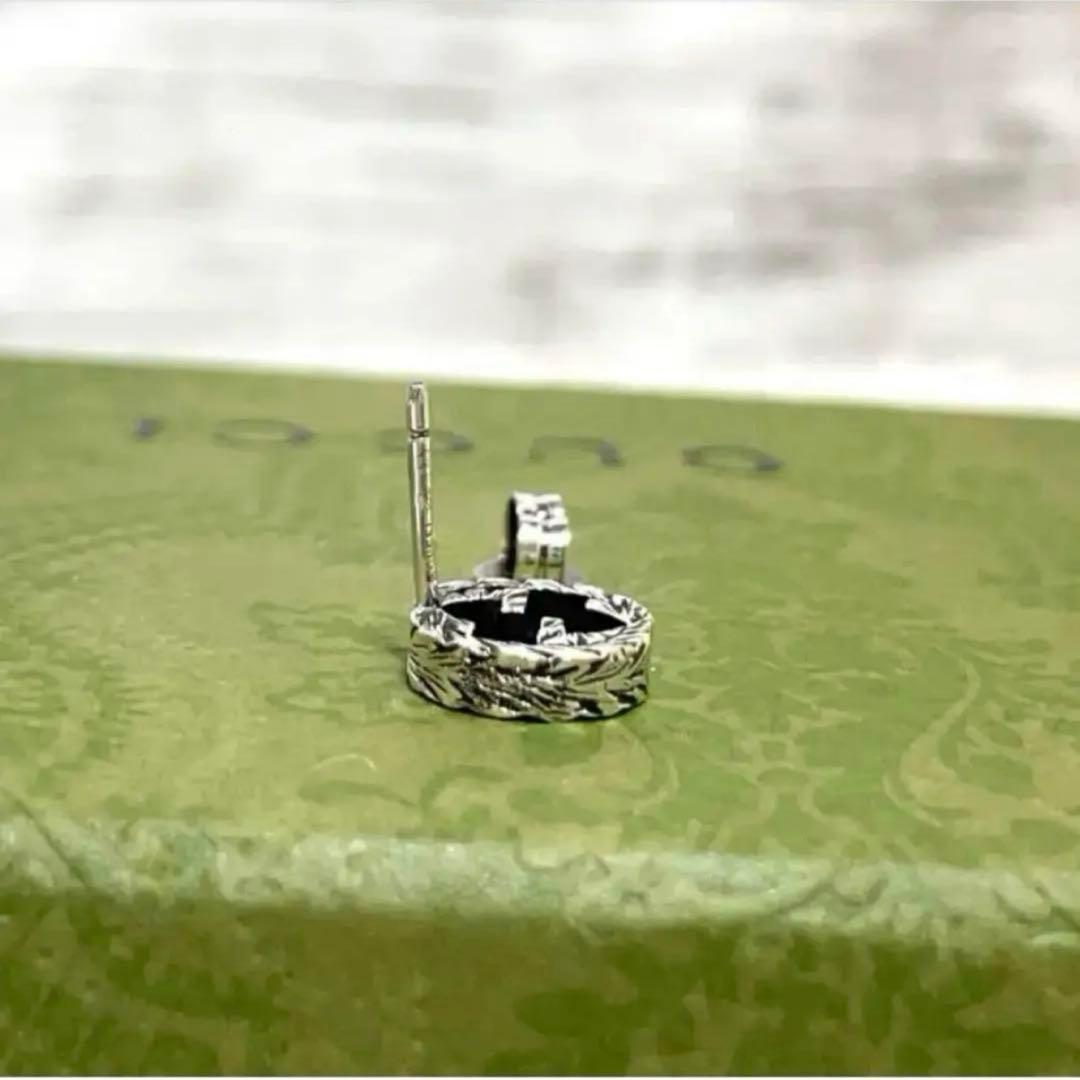 【極美品】グッチ　インターロッキングGピアス片耳　アラベスク