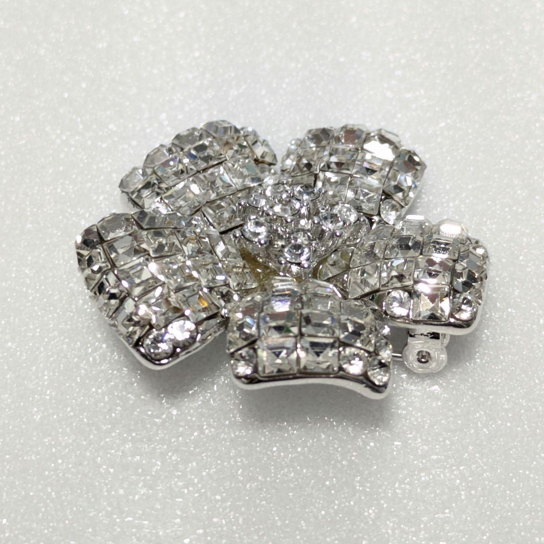 FOXEY フォクシー ブローチ FLEUR フルール クリア 花 フラワー