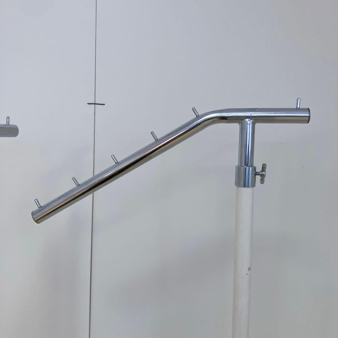 業務用 什器ハンガー　傾斜　ハンガーラック 4台セット　スチールラック