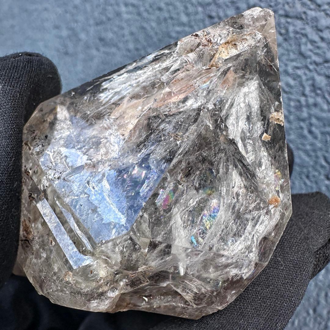 超高波動☆エネルギーの浄化❗️ハーキマー水晶レインボー☆パワーストーンA1527