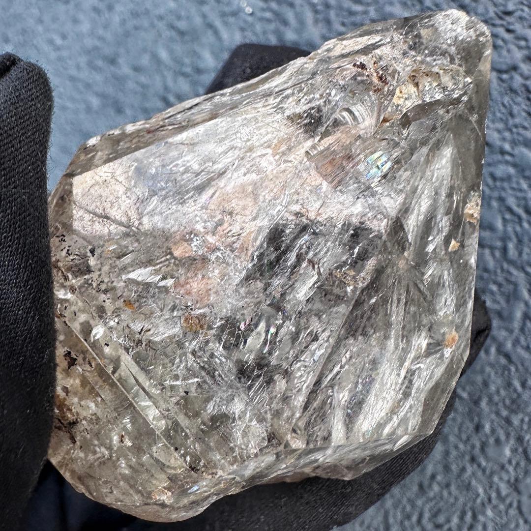 超高波動☆エネルギーの浄化❗️ハーキマー水晶レインボー☆パワーストーンA1527