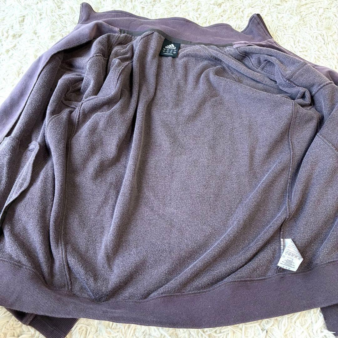 アディダス ベロア ジャージ セットアップ ダークパープル 大きいサイズ XL
