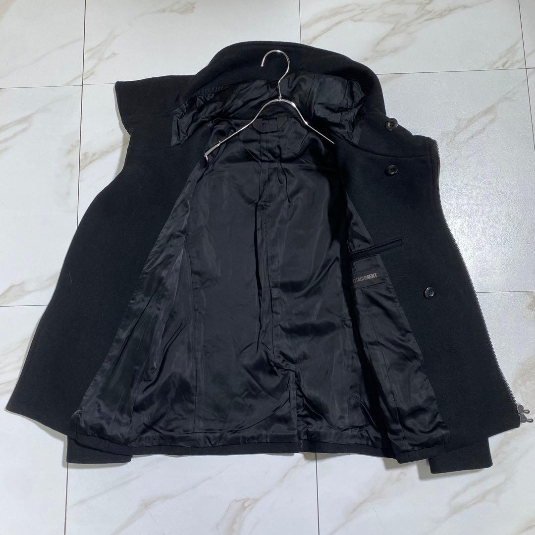 ジャケット・アウター ATTACHMENT heavy melton hooded blouson 2