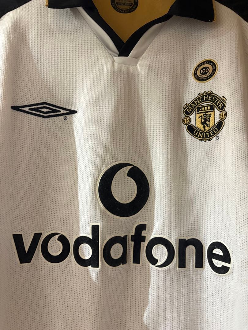 【美品】マンチェスター・U 01-02 アウェイ/サード 長袖ユニフォーム
