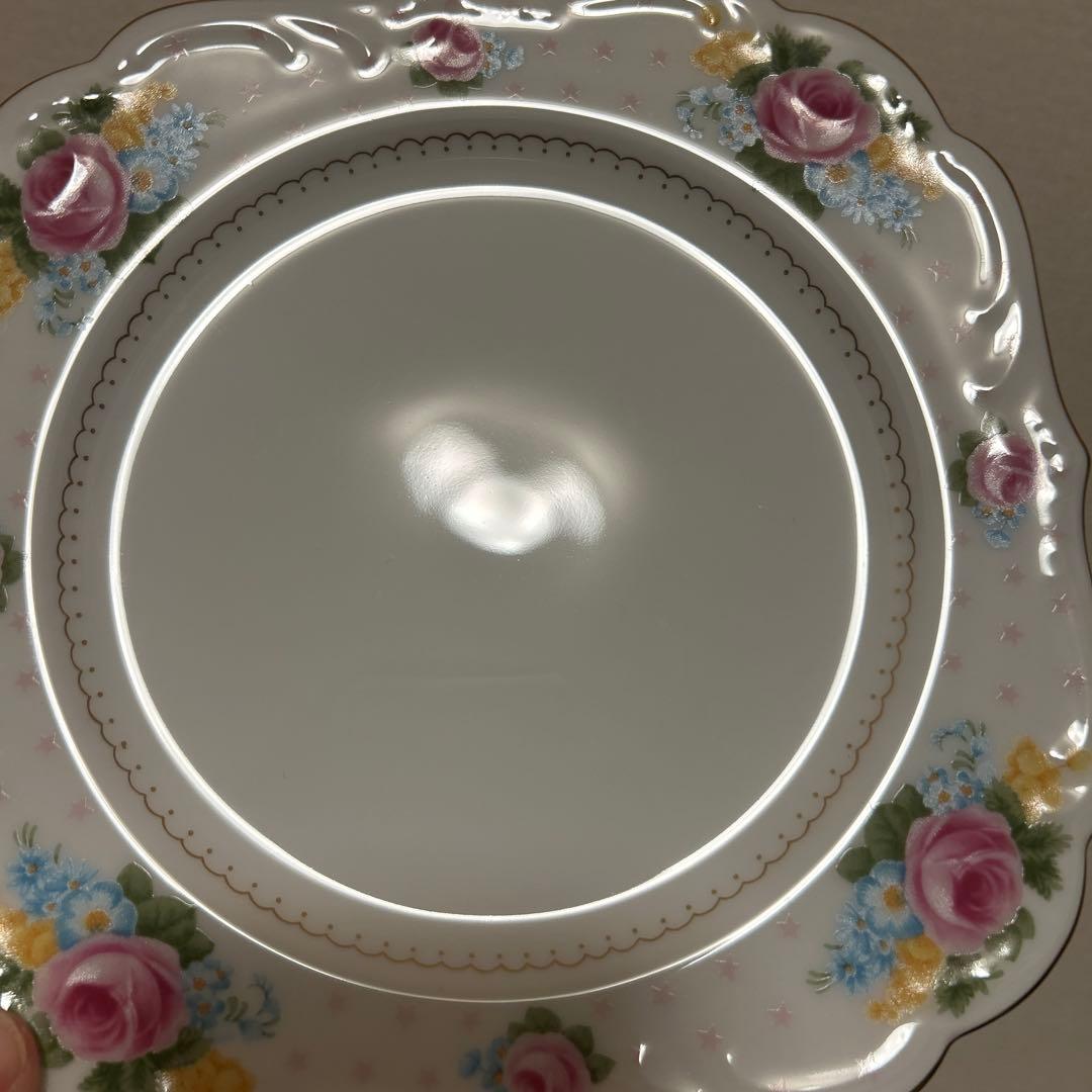 大倉陶園　金彩薔薇　スクエアプレート　デザートプレート