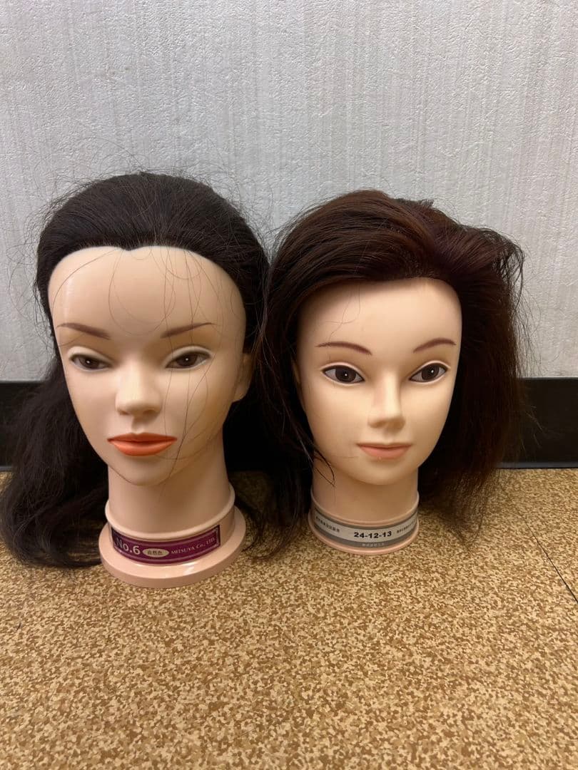 練習用ウィッグ 6体セット