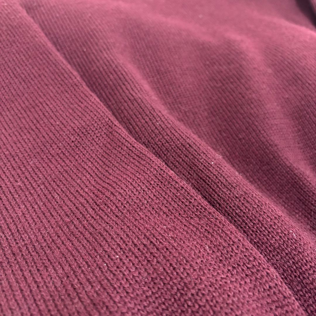 50s レタード セーター lettered sweater ボルドー レッド