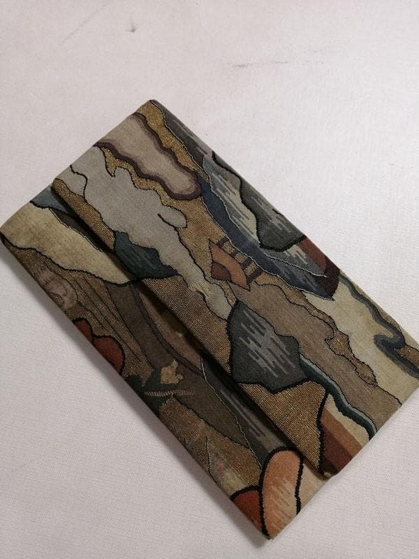 【珍】　★ 財布 緙絲古布 ★　緙絲 山水人物紋　明清織繍