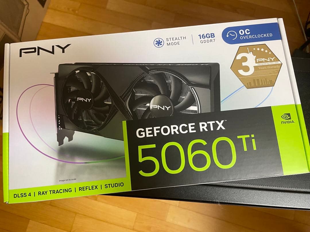 グラフィックボード・グラボ・ビデオカード PNY GeForce RTX 5060 Ti 16GB