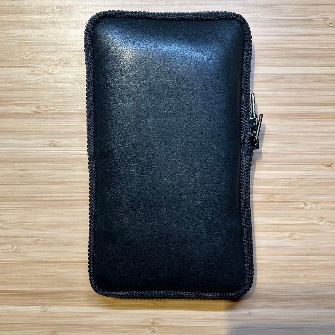 つくしペンケース 革 黒