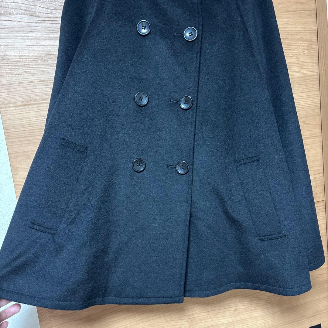 【本日限定値下げ】UNTITLED アンタイトル　フード付き黒ダッフルコート