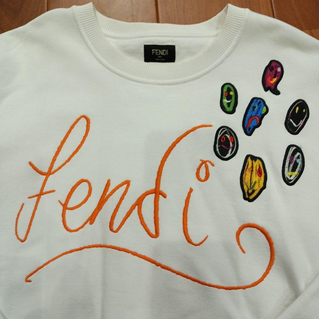 Fendi 刺繍トレーナー ホワイト