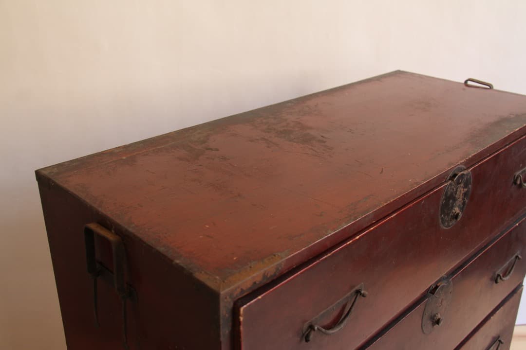 和箪笥　4段　古道具　古家具　ビンテージ　アンティーク　レトロ