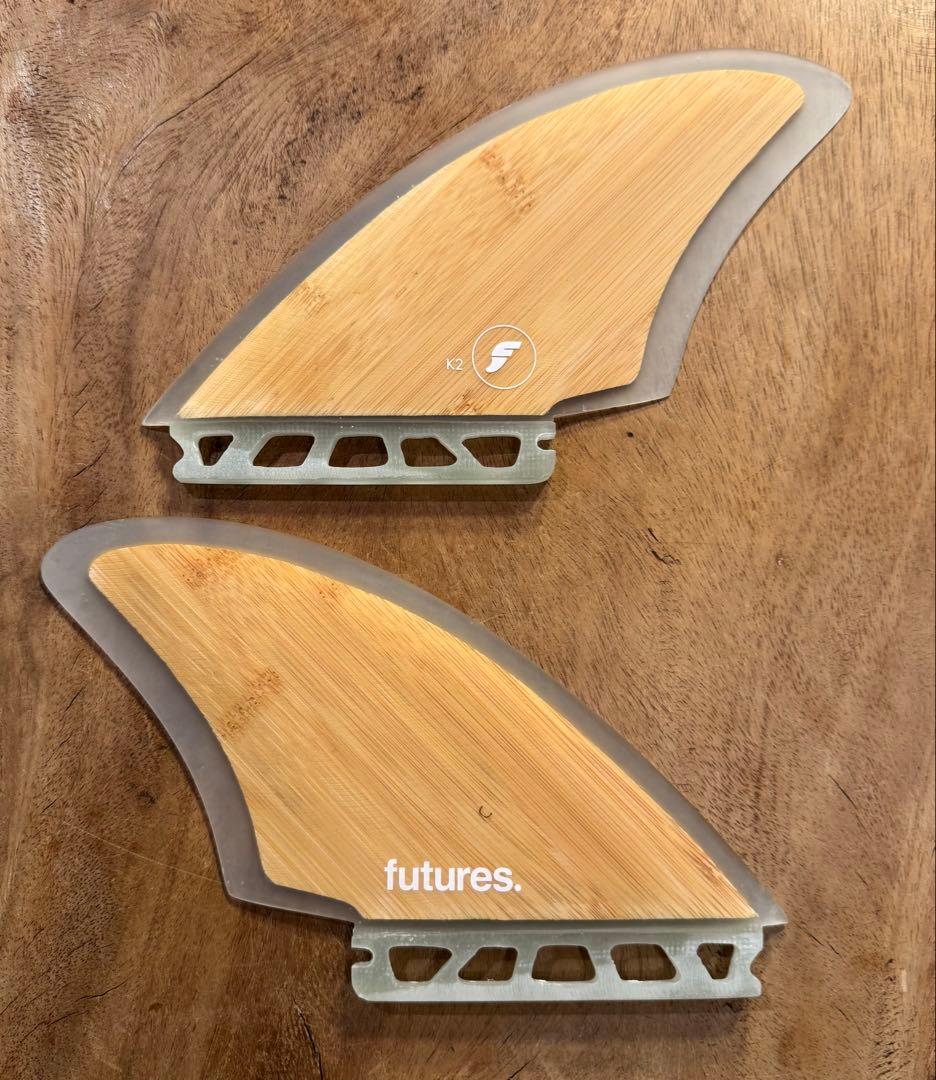 新品未使用futures FK2ツインキール バンブー日本限定フィンケース付き