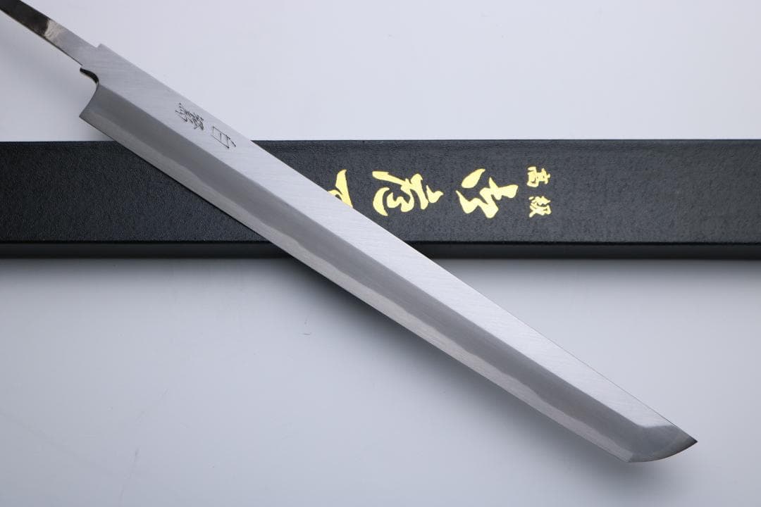 堺打刃物 先丸蛸引 和包丁 青一鋼 紋鍛錬 尺一 柄なし