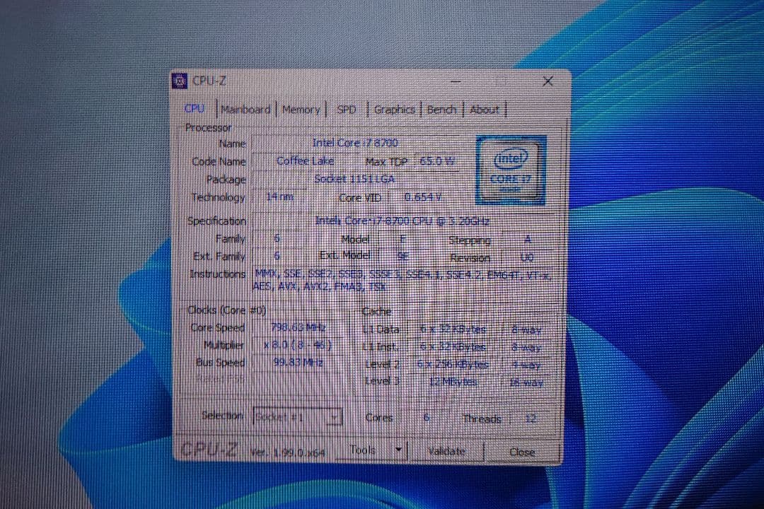 Windowsデスクトップ HP Elitedesk 800 G4 SFF win11 i7-8700 1