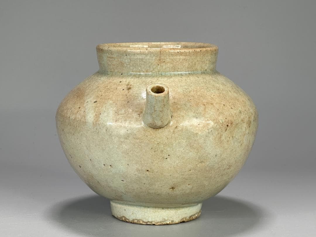 韓国美術　李朝時代　青白磁　白磁　青磁　壺　古物保証　時代物　朝鮮古美術