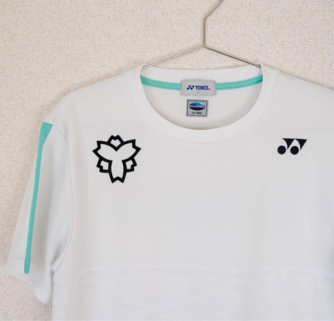 【日体大】ヨネックス　バドミントン　ゲームシャツ　Lサイズ　ウェア　ユニフォーム