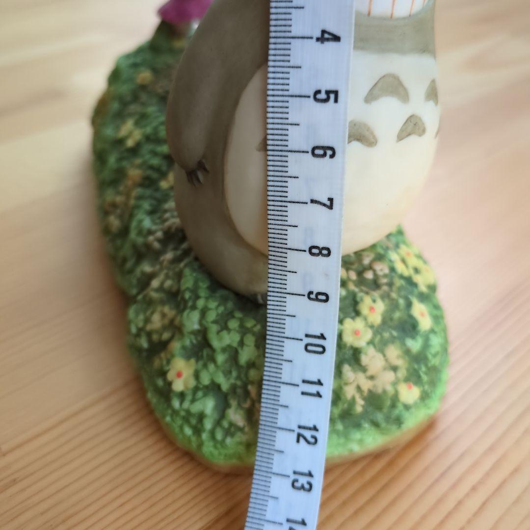 トトロとメイの陶器製置物 ジブリ　 オルゴール　さんぼ