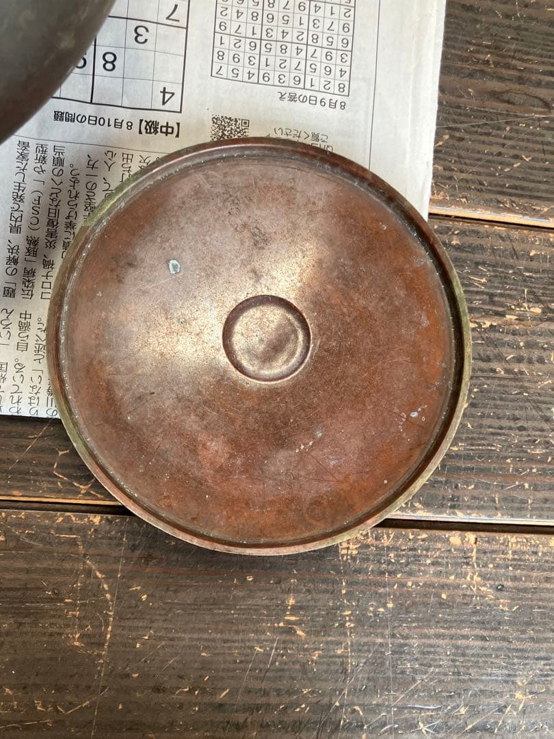 ドラゴン彫刻 鉄瓶 直径約20cm