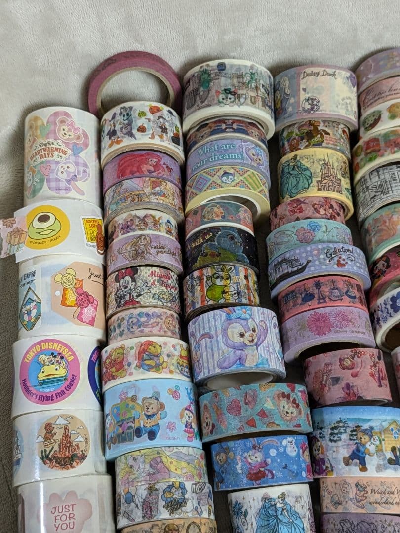 【3/18まで】大量マスキングテープロールシールディズニー海外 約380個セット