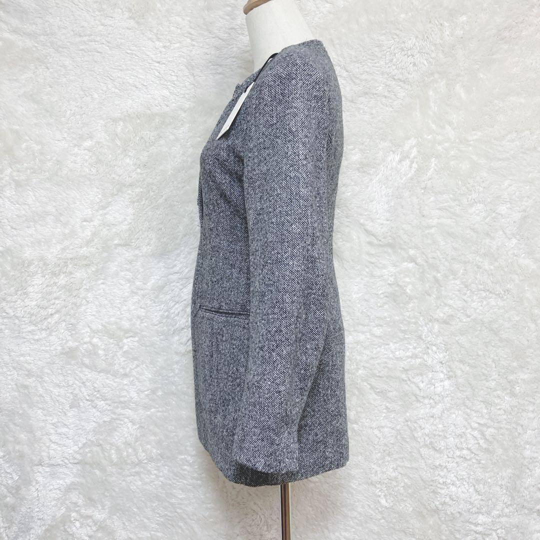 JOSEMOON CLASSIC TWEED MINI DRESS 36 グレー