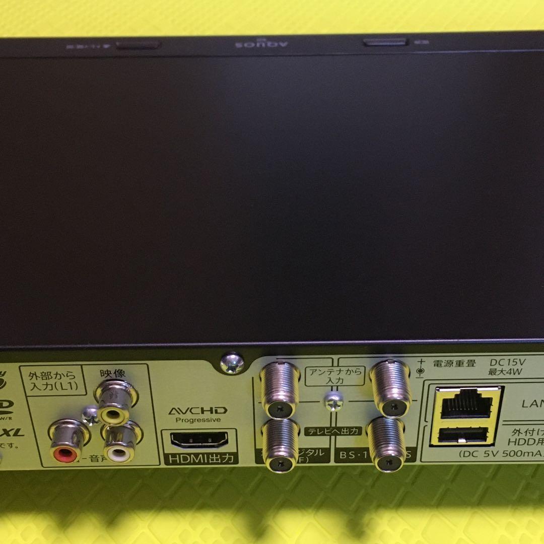 シャープBD-NW520◆2番組同時録画◆純正リモコン◆未使用HDDに換装済み