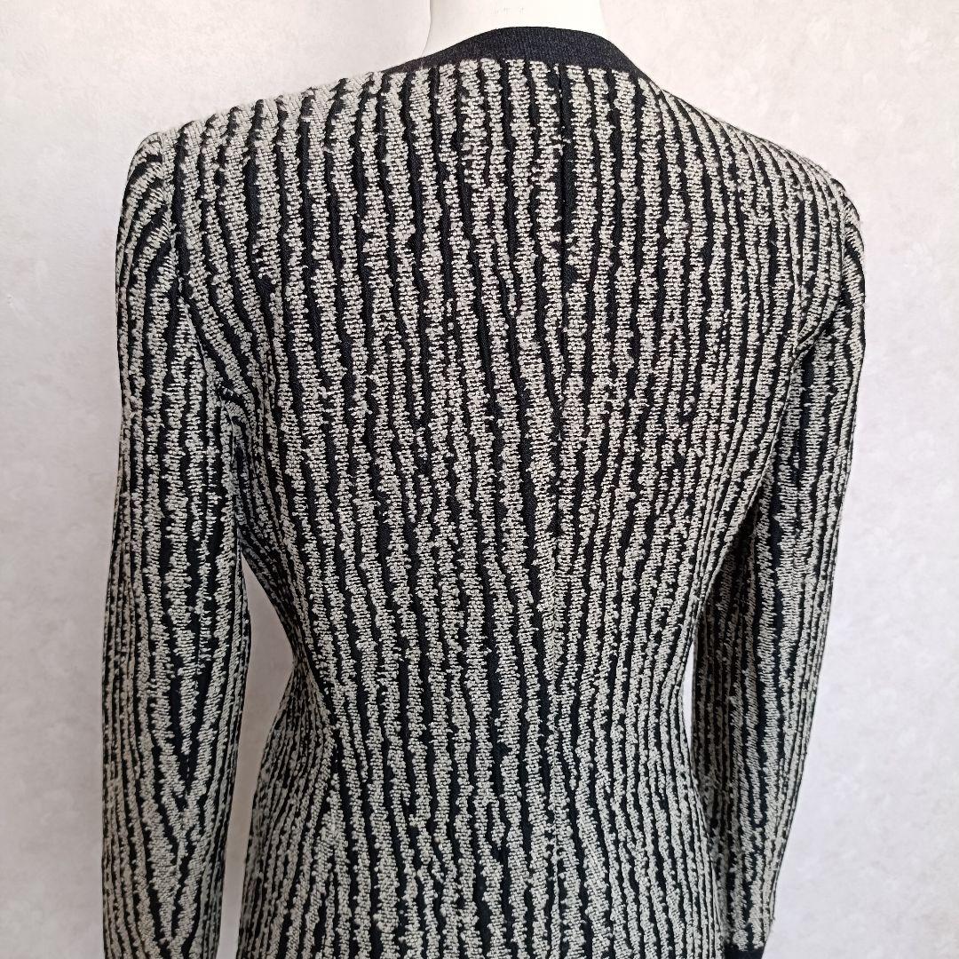 美品 クリスチャンディオール ノーカラーツイード調ジャケット ヴィンテージ 9号