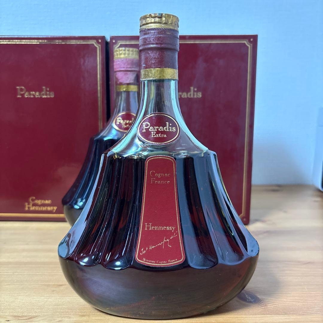 ヘネシー Hennessy パラディ エクストラ 旧グリーンボトル　4点セット