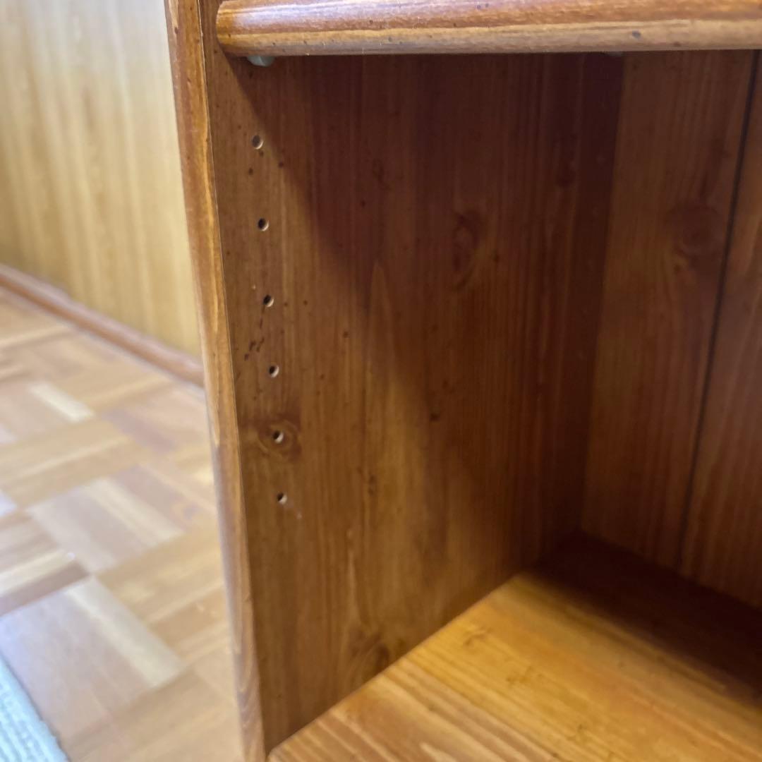 Teddy Land 木製 5段シェルフ　飾り棚　本棚　ラック　昭和レトロ