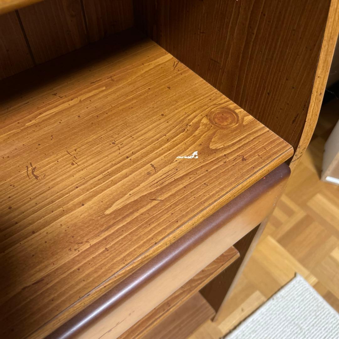 Teddy Land 木製 5段シェルフ　飾り棚　本棚　ラック　昭和レトロ