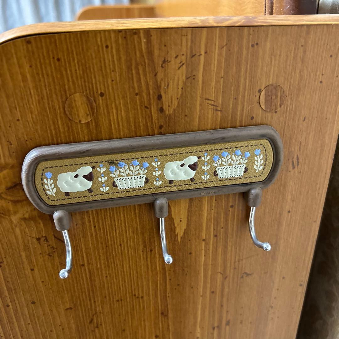 Teddy Land 木製 5段シェルフ　飾り棚　本棚　ラック　昭和レトロ