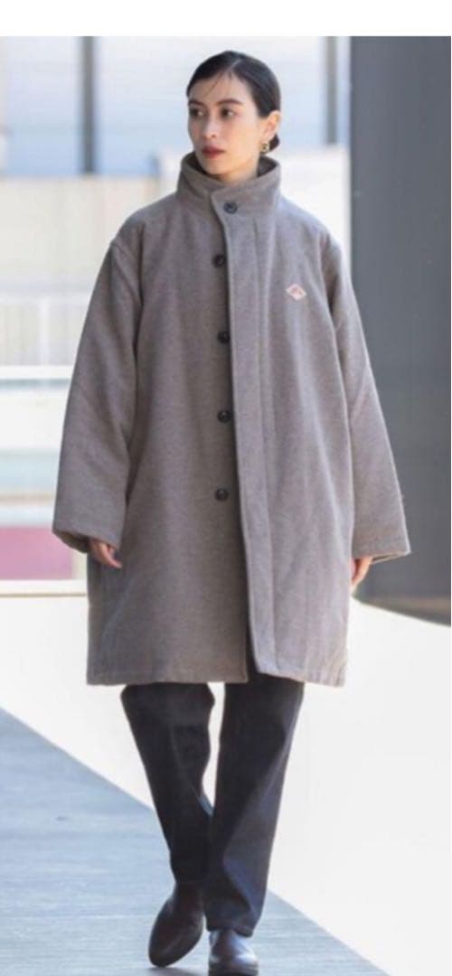 美品ダントンDANTON レイビームス別注　スタンドカラーモッサダウンコート36