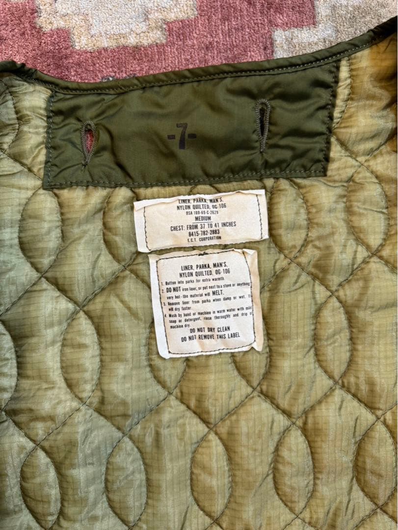 NOSデッドストック70s M-65ベースボールライナーフルセットモッズコート