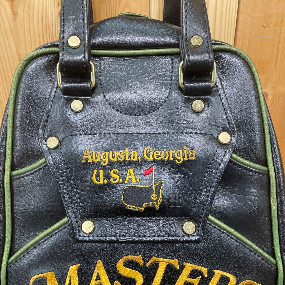 【美品】MIZUNO MASTERS ゴルフシューズバッグ　ブラック　合成皮革