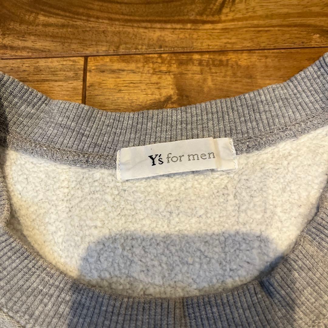 Ys for men グレー スウェットトレーナー YFM 3