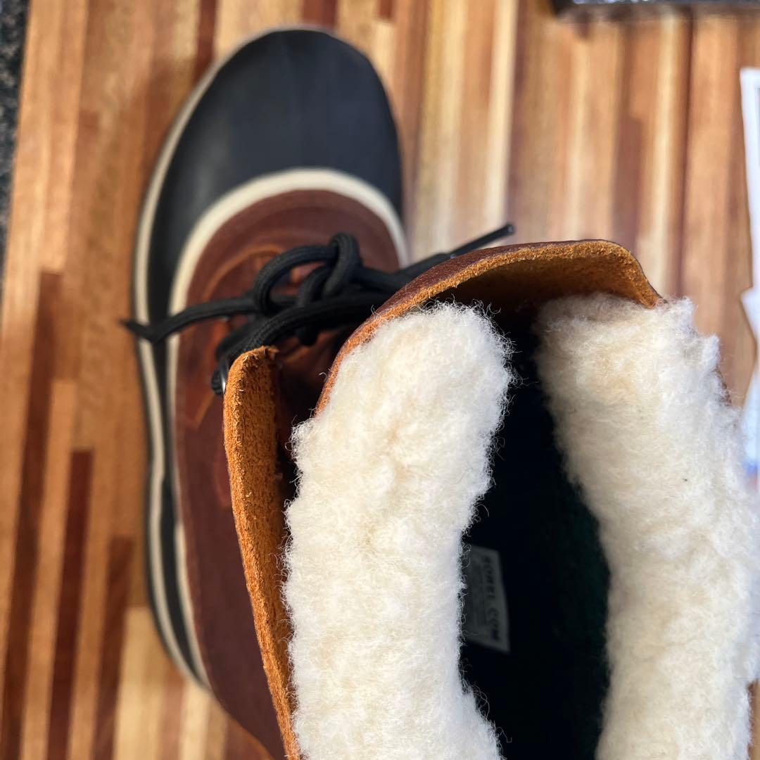 T.S man さん専用 1SOREL 防水ファー付きレザーブーツ26センチ