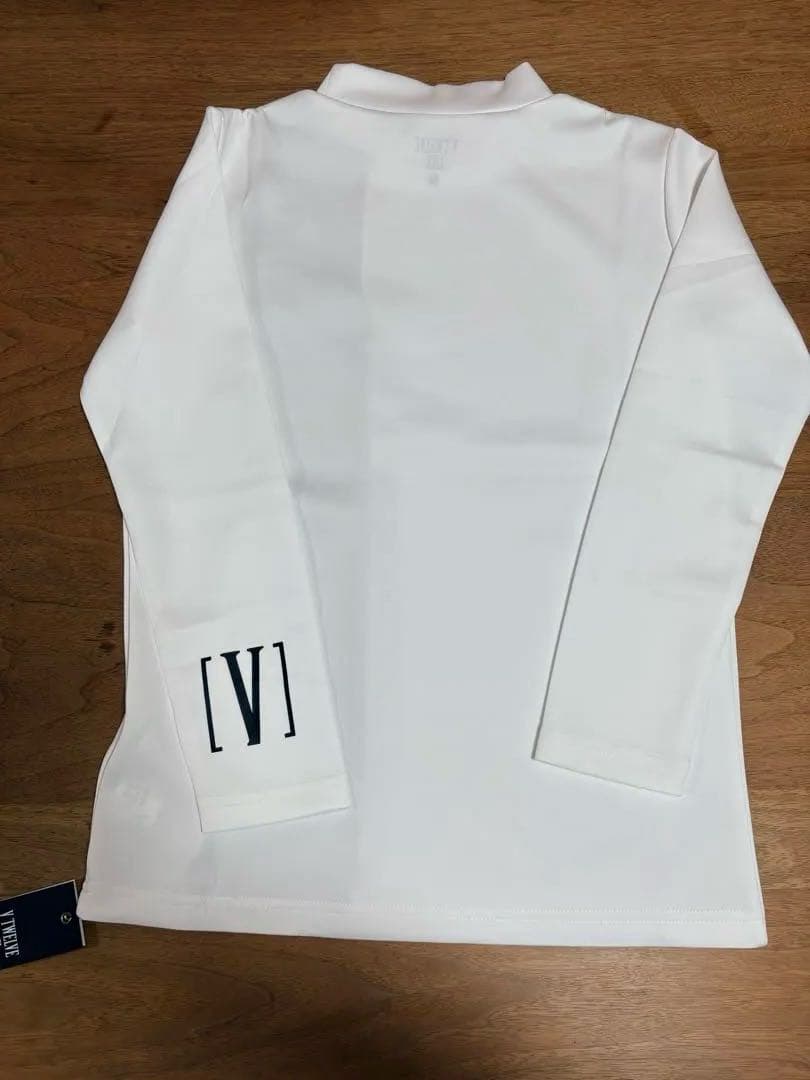 【新品タグ付】 V TWELVE L/S LINE MOCK ホワイト