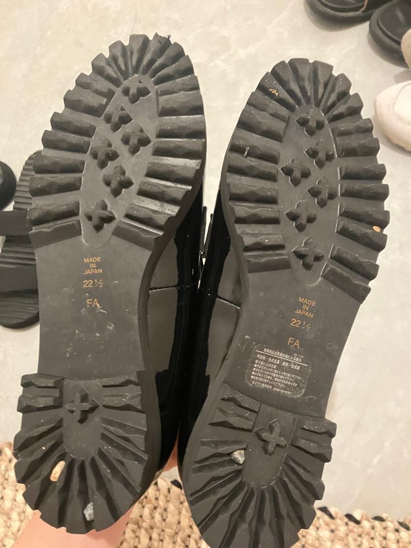 ２０２５年今期ダイアナ ブラックローファー レインシューズ 美品