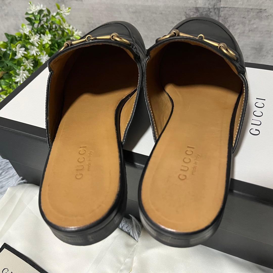 美品　GUCCI ホースビットローファー　ミュール　プリンスタウン スリッパ