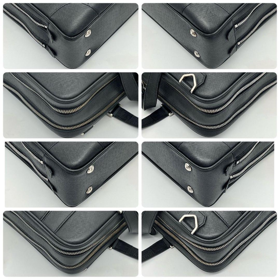 ルイヴィトン アレクサンダー タイガ ダークグレー ビジネス 斜め掛け シルバー