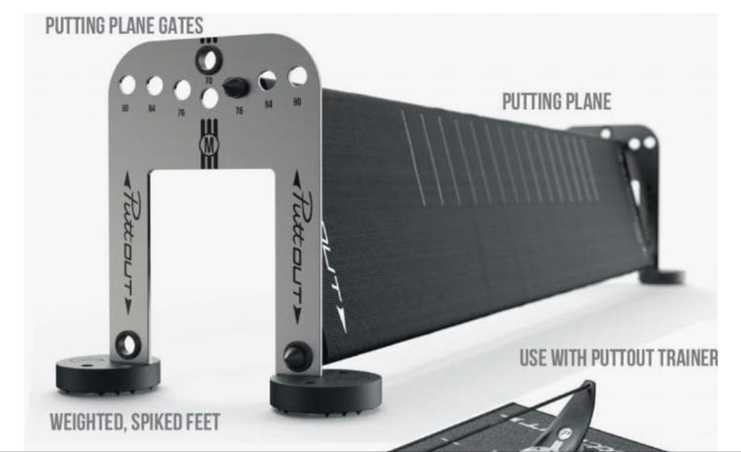 PuttOUT パッティングプレーン & アラインメントスティック セット