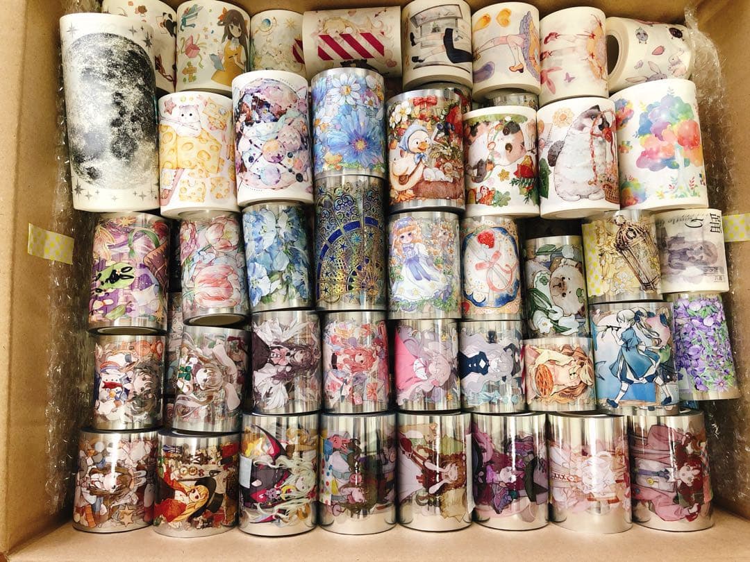 ★ちょまちゃん★【海外マステ 132巻】 大量 コラージュ 人物マステ