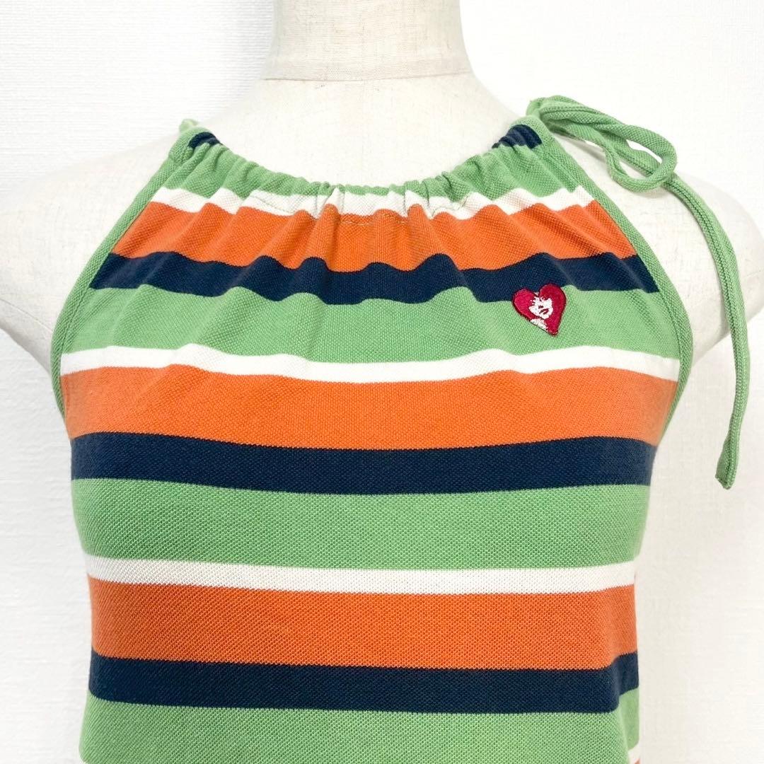 y2k❤️00s HYSTERIC GLAMOUR ボーダー ロゴ ホルターネック