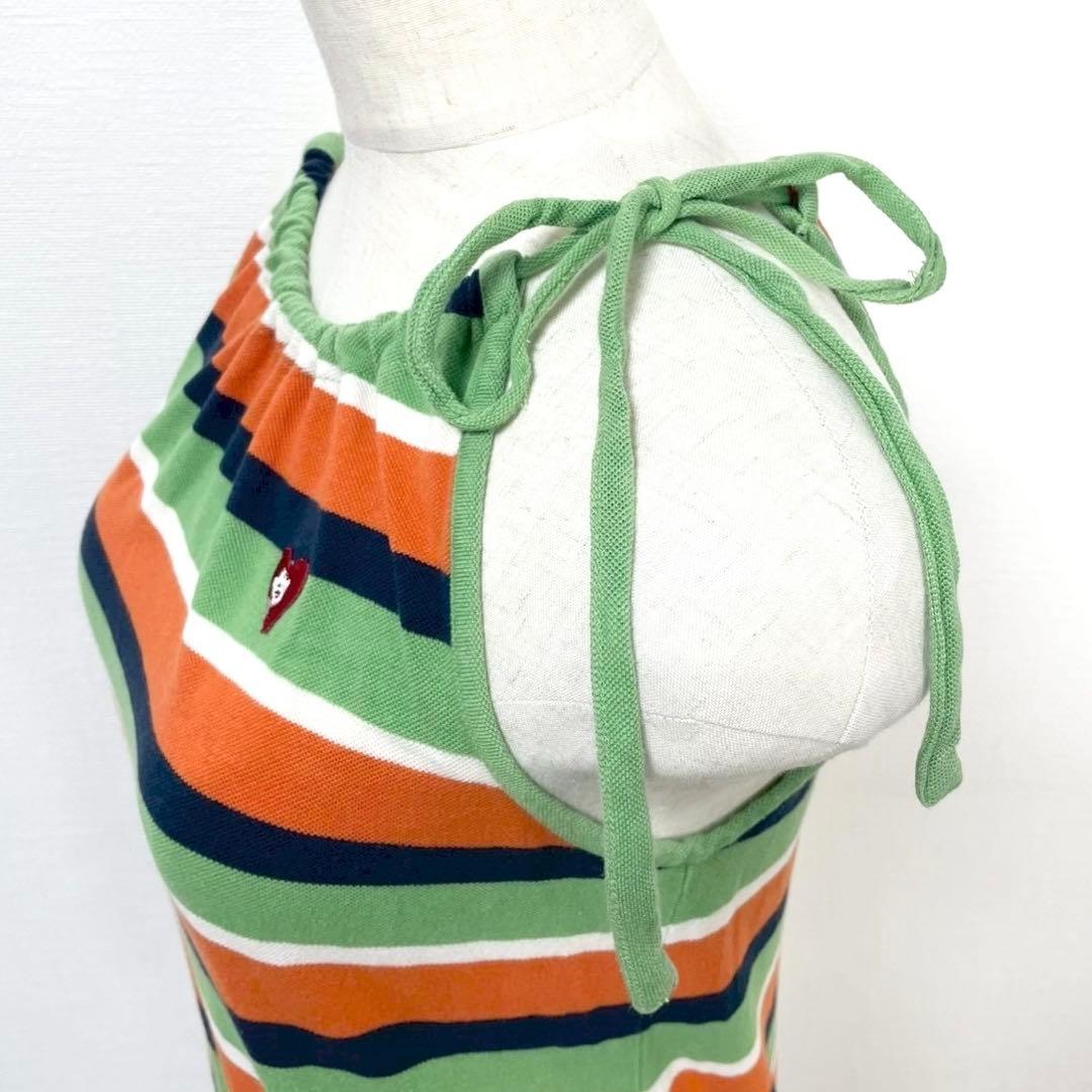 y2k❤️00s HYSTERIC GLAMOUR ボーダー ロゴ ホルターネック