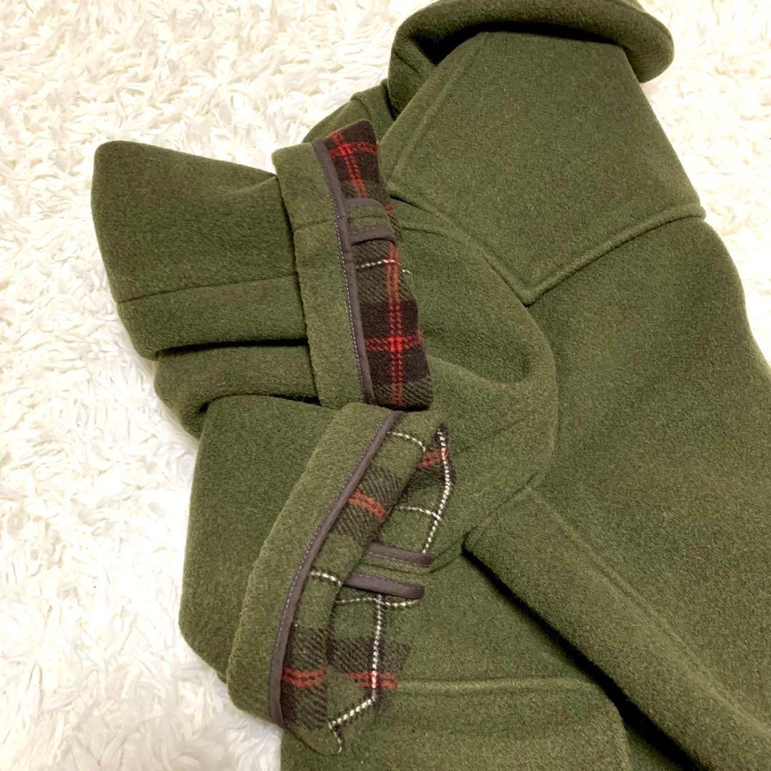 ★美品★ 英国製 グローバーオール ダッフルコート 裏地チェック USA40 L