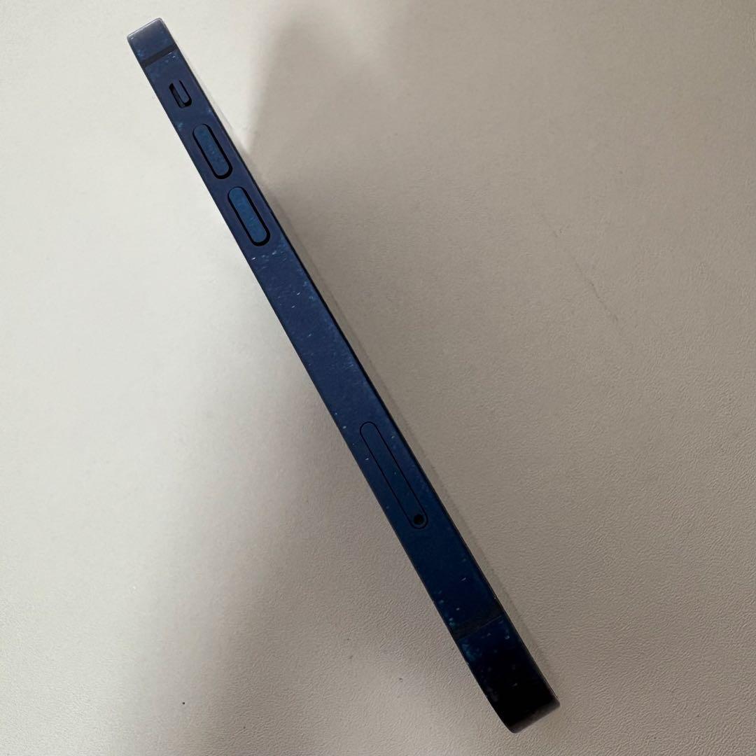 Apple iPhone 12 本体 青色 箱充電ケーブル付きFace ID故障